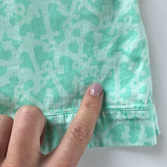 Vineyard Vines Girls Anchors Print Pom Pom 3/4 Sleeve Tunic Top Cover Up Size L - Picture 14 of 14